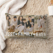 ファミリー文字最高のオーバーレイファミリーフォトコラージュ ランバークッション (ブランケット)