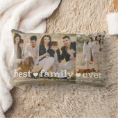 ファミリー文字最高のオーバーレイファミリーフォトコラージュ ランバークッション (ブランケット)