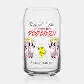 ファミリー映画館おもしろいポップコーンマスコッツ ガラス缶 (正面)