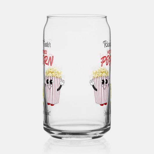 ファミリー映画館おもしろいポップコーンマスコッツ ガラス缶 (右)