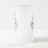 ファミリー映画館おもしろいポップコーンマスコッツ フロストグラスビールジョッキ (中央)