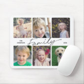 ファミリー書道6フォトコラージマウスパッド マウスパッド (マウス)