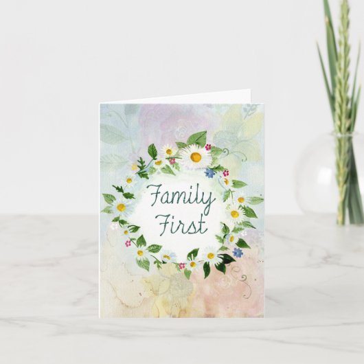 ファミリー最初のデイジー シーズンカード (正面)