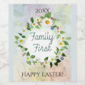 ファミリー最初のデイジー ワインラベル (シングルラベル)