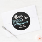 ファミリー最高の懇親会エバーギャザリング ラウンドシール (封筒)