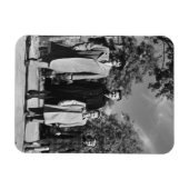 ファミリー歩く マグネット (横)