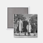 ファミリー歩く マグネット (正面/裏面)