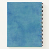 ファミリー祈りの言葉ジャーナパーソナライズされたル青のノートブック ノートブック (裏面)