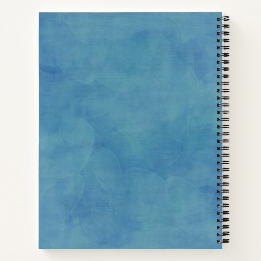 ファミリー祈りの言葉ジャーナパーソナライズされたル青のノートブック ノートブック (裏面)