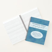 ファミリー祈りの言葉ジャーナパーソナライズされたル青のノートブック ノートブック (内部)