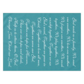 ファミリー祈りの言葉テーブルクロス テーブルクロス (正面(横))