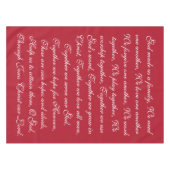 ファミリー祈りの言葉 テーブルクロス (正面(横))