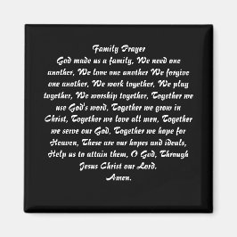 ファミリー祈りの言葉 マグネット