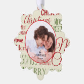 ファミリー紙オーナメントクリスマスカード オーナメントカード (左)