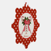 ファミリー紙オーナメントクリスマスカード オーナメントカード (右)