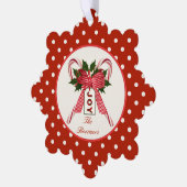 ファミリー紙オーナメントクリスマスカード オーナメントカード (左)