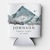 ファミリー素朴キャビンマウンテンパインツリーフォレスト 缶クーラー (正面)