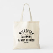 ファミリー素朴懇親会キャビンレトロカッコいい トートバッグ (裏面)