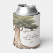 ファミリー素朴懇親会ピクニックヴィンテージツリー 缶クーラー (缶正面)