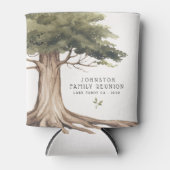 ファミリー素朴懇親会ピクニックヴィンテージツリー 缶クーラー (正面)