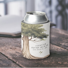 ファミリー素朴懇親会ピクニックヴィンテージツリー 缶クーラー