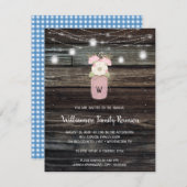 ファミリー素朴懇親会メイスンジャイルライツボホフローラ 招待状 (正面/裏面)