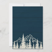 ファミリー素朴懇親会ヴィンテージレトロサンセットツリー 招待状 (裏面)