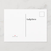 ファミリー素朴懇親会 インビテーションポストカード (裏面)