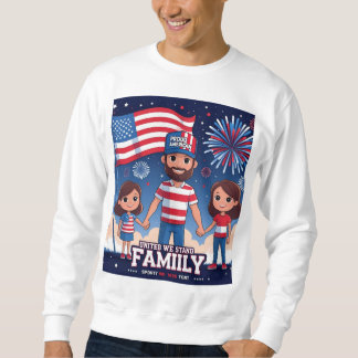 ファミリー統一された7月4日Tシャツプリント スウェットシャツ