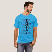 ファミリー美しいルックス文字アート Tシャツ (正面フル)
