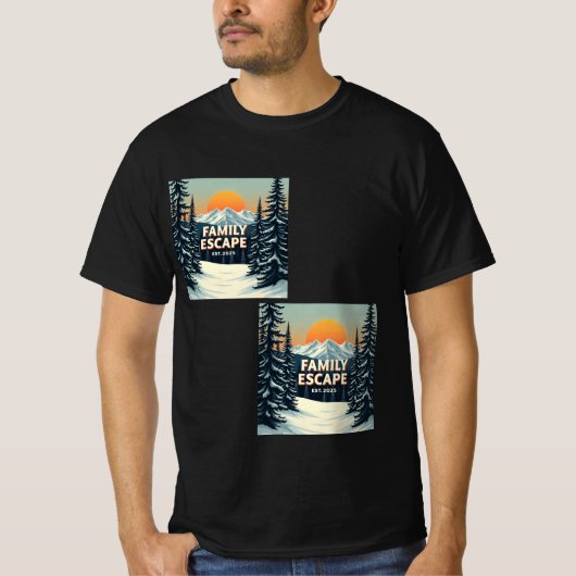 ファミリー脱出国立公園Tシャツ Tシャツ (正面)
