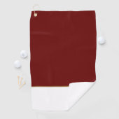 ファミリー航海のモノグラムブルゴーニュ金ゴールドいかり ゴルフタオル (インサイチュ)