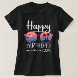 ファミリー誕生日クルージングサングラス Tシャツ