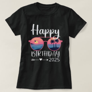 ファミリー誕生日クルージングサングラス Tシャツ