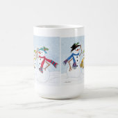 ファミリー雪だるまマグ コーヒーマグカップ (中央)
