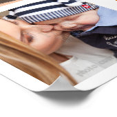 ファミリー８ フォト コラージュ テンプレート＋名前追加 V１ ポスター (角)