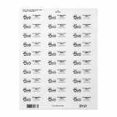 ファミリー1親2子差出人住所ラベル ラベル (フルシート)