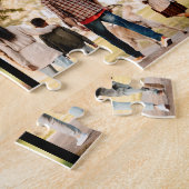 ファミリー10フォトコラージュ名シンプル ジグソーパズル (側面)