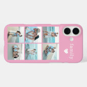 ファミリー6枚写真 ピンク Case-Mate iPhoneケース (裏面 (横))