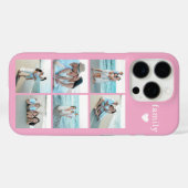 ファミリー6枚写真 ピンク Case-Mate iPhoneケース (裏面 (横))