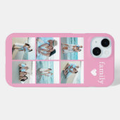 ファミリー6枚写真 ピンク Case-Mate iPhoneケース (裏面 (横))