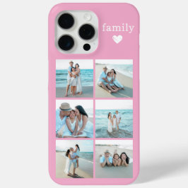 ファミリー6枚写真 ピンク Case-Mate iPhoneケース iPhone 15 Pro Maxケース