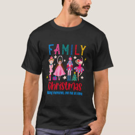 ファミリー おもしろ クリスマス、くるみ割り人形 バレエ Tシャツ