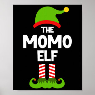 ファミリー もも エルフ クリスマス マッチング パジャマ 面白い ポスター