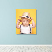 ファミリー ギャラリー フル フォト ポートレート キャンバスプリント (インサイチュ (ウッドフロア))