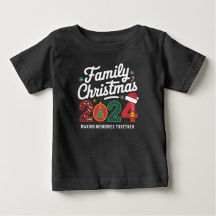 ファミリー クリスマス 2024 マッチングコーデ クリスマス スクワッド ベビーTシャツ
