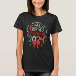 ファミリー・クリスマス 2024 一緒に作る思い出 Tシャツ