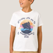 ファミリー クルーズ ブルース キッズ 名入れ Tシャツ (正面)