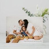 ファミリー シグネチャー ブラック ライティング 箔シーズンカード (立ち正面)