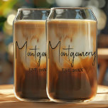 ファミリー ネーム ガラス缶<br><div class="desc">美しい2つのカングラスにあなたのファミリー ネームと創立年を入れて、あなたの家で存在感を示したり、結婚式、ブライダルシャワー、誕生日などの美しい贈り物に最適です。</div>